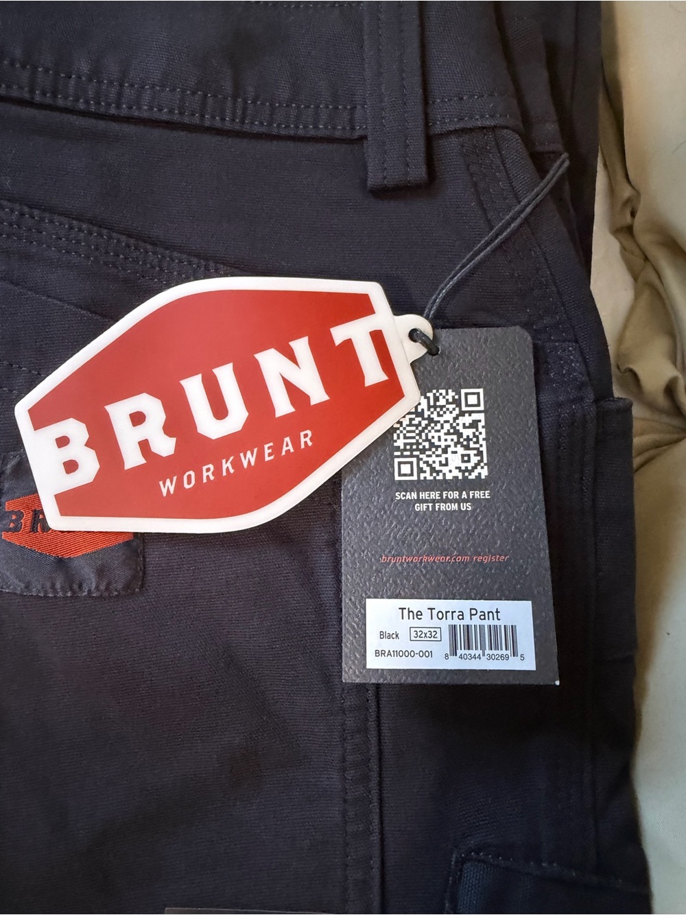 Brunt Workwear The Torra Pant - Black Cargo Pants